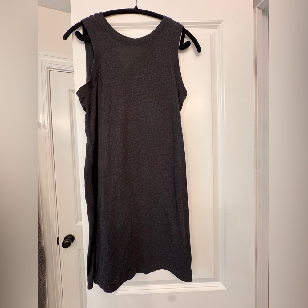 Z Supply Heather Black Sleeveless Mini Dress
